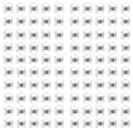 Bulk set of 100 transparent silicone hamburger earring backs with silver metal rings - Cylinder Studded / 5.5*5mm / White Gold