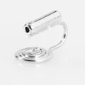 High-quality silver mosquito coil ear clip converter for non-pierced earrings DIY components - Mosquito Coil Style / 1 Piece / Silver