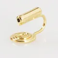 Gold-plated mosquito coil ear clip converter for non-pierced DIY jewelry making. - Mosquito Coil Style / 1 Piece / 18K Gold Plated