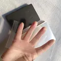 Details of clear self-sealing plastic bag and black display card for jewelry packaging. - 50 Cards and 50 Bags (No Hole) / 50 Pieces / Black