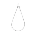 Silver teardrop-shaped earring hoops for DIY jewelry making handmade accessories - Water Drop / 1 Piece/Pack (45mm) / White K/Silver