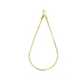 Golden teardrop shaped earring hoop findings for DIY delicate handmade jewelry making - Water Drop / 1 Piece/Pack (45mm) / KC Gold