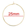 25mm vergoldeter Weinglas-Anhängerring für handgefertigte DIY-Ohrringe Bastelbedarf - 25mm / 18K-Gold