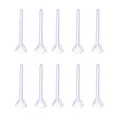 Clear plastic earring posts and flat head pins for DIY jewelry making set - 3mm Cup Post / 1 Piece