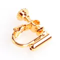 Gold-plated screw-back earring converter for non-pierced ears diy jewelry accessories - Screw Type With Sleeve / 1 Piece / KC Gold