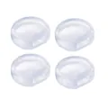 Clear silicone pads for screw and spring earring clips to prevent pain and slipping - Eco PVC Flat Anti-Pain Pad / 1 Piece