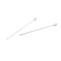 High quality silver finish 9-shaped metal eye pins for DIY handmade jewelry bead accessories - Eye Pins / 40mm / Silver