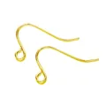 Premium 18K gold plated fish hook earring wires for DIY jewelry making findings - Style 12 / 14K Gold Plated Copper