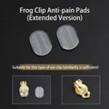 Hochwertige, extra lange Silikon-Komfortpads für Frosch-Ohrclips zur Schmerzlinderung - Öko-PVC Ovales Schmerzschutz-Pad / 1 Stück
