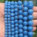 Cuentas redondas de jade ángel azul en varios tamaños para hacer joyas DIY - Jade Ángel Azul Optimizado