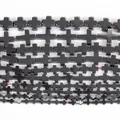 Close-up macro view of natural black hematite cross-shaped loose beads in multiple sizes - Cross Shape / 4x4x2mm (Approx 95 Pcs)