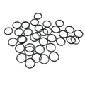 High-quality black metal open jump rings for DIY handmade jewelry making accessories. - 0.7*5mm / Gun Black