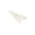 Detail view of silver-tone metal T-pins for DIY jewelry making accessories - 16mm / Silver
