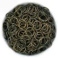 Antique bronze open jump rings bulk pack for DIY jewelry making and craft findings - 0.7*5mm / Antique Bronze