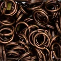 Bulk pack of antique copper split rings for DIY jewelry making and craft projects - 0.7*5mm / Antique Red Copper