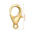 12mm golden alloy lobster clasp for DIY jewelry making and handmade bracelet closures - 12mm (1 Piece/Pack) / Gold