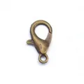Antique bronze alloy lobster clasp for DIY handmade jewelry and pearl bracelet making - 12mm (1 Piece/Pack) / Antique Bronze