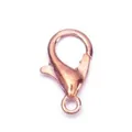 Elegant rose gold alloy lobster clasp for DIY jewelry making handmade bracelets - 12mm (1 Piece/Pack) / Rose Gold