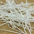 Premium silver metal 9-shaped eye pins for DIY handmade jewelry accessories - 20mm (Price Per Gram) / Silver