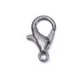 High quality gunmetal grey alloy lobster clasp for DIY jewelry bracelet and necklace closure - 10mm (1 Piece) / Gunmetal
