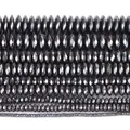 Gegalvaniseerde metallic zwarte gefacetteerde hematiet kralen voor doe-het-zelf - Gefacetteerde Abacus Kralen / 3x2mm (Ongeveer 193 Stuks) / Gun Black
