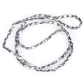 Silver faceted glass beads for DIY jewelry making, 2x4mm metallic loose strand - 1 Strand/Pack (2x4mm) / Solid Silver