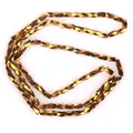 Close-up of golden 2x4mm faceted glass beads strands for jewelry making DIY - 1 Strand/Pack (2x4mm) / Solid Gold