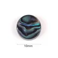 Natural colorful abalone shell round cabochon bead 10mm for DIY jewelry making accessory - 5 Pieces/Pack / 10mm Round Abalone Shell