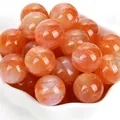 Perle in resina occhio di gatto arancione con glitter per bracciali fai da te - Arancione Sirena