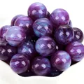 Perle in resina viola glitterata per creazione di gioielli fai-da-te e bracciali fatti - Viola Scuro Sirena