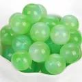 Perle rotonde in resina glitterata verde per la creazione di gioielli fatti a mano (82) - Verde Sirena