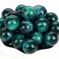 Perle in resina verde scuro con glitter scintillanti per la creazione di gioielli fai-da-te - Verde Scuro Sirena