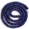 Natürliche blaue Lapis-Lazuli-Steinperlen in Abakusform für DIY-Schmuckherstellung 2x4mm - 2x4mm Abakusperlen (ca. 160 Perlen/Strang) / Lapis Lazuli Gefleckt