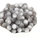 Perline in resina occhio di gatto grigio opaco con fori per creazione gioielli - Grigio Occhio di Gatto Opaco