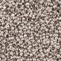 Macro shot of silver-plated copper crimp beads and spacer beads for DIY jewelry making - 2.0mm (500 Pieces/Pack) / White Gold