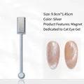 Double-headed strong cat-eye nail magnet tool showing size specifications and effect - Double-Headed Magnet