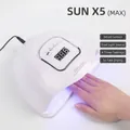 Professional white SUN X5 MAX UV LED nail lamp with smart sensor for fast drying manicure - SUN X5 MAX