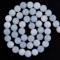 Natürliche hellblaue Aquamarin-Rundperlen für die DIY-Schmuckherstellung 8 mm - 6mm / Blauer Aquamarin