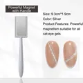 Close-up detail showing the strong cat eye nail magnet tool and its shimmering effect on polish - Cat Eye Magnet