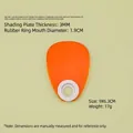 Orange fan-shaped UV light shield for handheld nail phototherapy lamps 3mm thick - Fan Shape / 3mm Thickness (1.9cm Hole)