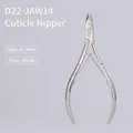 Professional stainless steel cuticle nipper for precise nail trimming and manicure - D16 Style (3.0 Jaw)