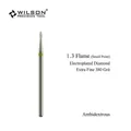 Professional 1.3mm Torch Shape Electroplated Diamond Nail Drill Bit XF 380 Grit Tool - 1.3mm Torch Shape Extra Fine Grit (XF) / XF 380 Grit