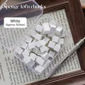 Professionele witte mini-tofusponzen voor nail art gradiënt, 50 stuks in heldere doos - 50 Stuks / Wit