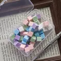 Set van 50 gekleurde nail art sponsblokjes voor verloopkleuren in heldere doos - 50 Stuks / Meerkleurig