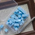 Blauwe mini tofu nagelsponsjes in doos voor professionele ombre- en gradiënteffecten - 50 Stuks / Blauw