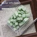 Doos van 50 mini groene nagelsponzen voor gradiënt- en blush-effecten. - 50 Stuks / Groen