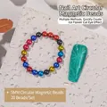 Set mit 5 mm farbigen runden Magnetperlen für Cat-Eye-Nagelkunsteffekte, 20 Stück - 5mm (20 Stk) / Vielfarbig