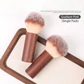 Professional nail art dust brush with elegant walnut wood handle and soft bristles - 1 Piece/Pack / Gradient Brush with Wood Handle