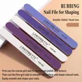 Set of 5 professional double-sided 100/180 grit nail files for professional manicure - Double-Ended Round File / 5 Pcs Set