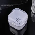 Scatola di disinfezione professionale bianca a doppio strato per punte fresa unghie - Bianco